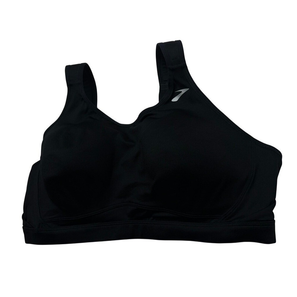 Brooks High Impact Sports Bra 38E Black Full Bust Supportive Running Bra - Picture 13 of 15